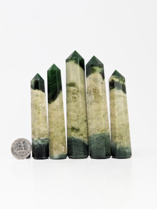 British Columbia Nephrite - Tower - Character Grade - 5pc - 546g