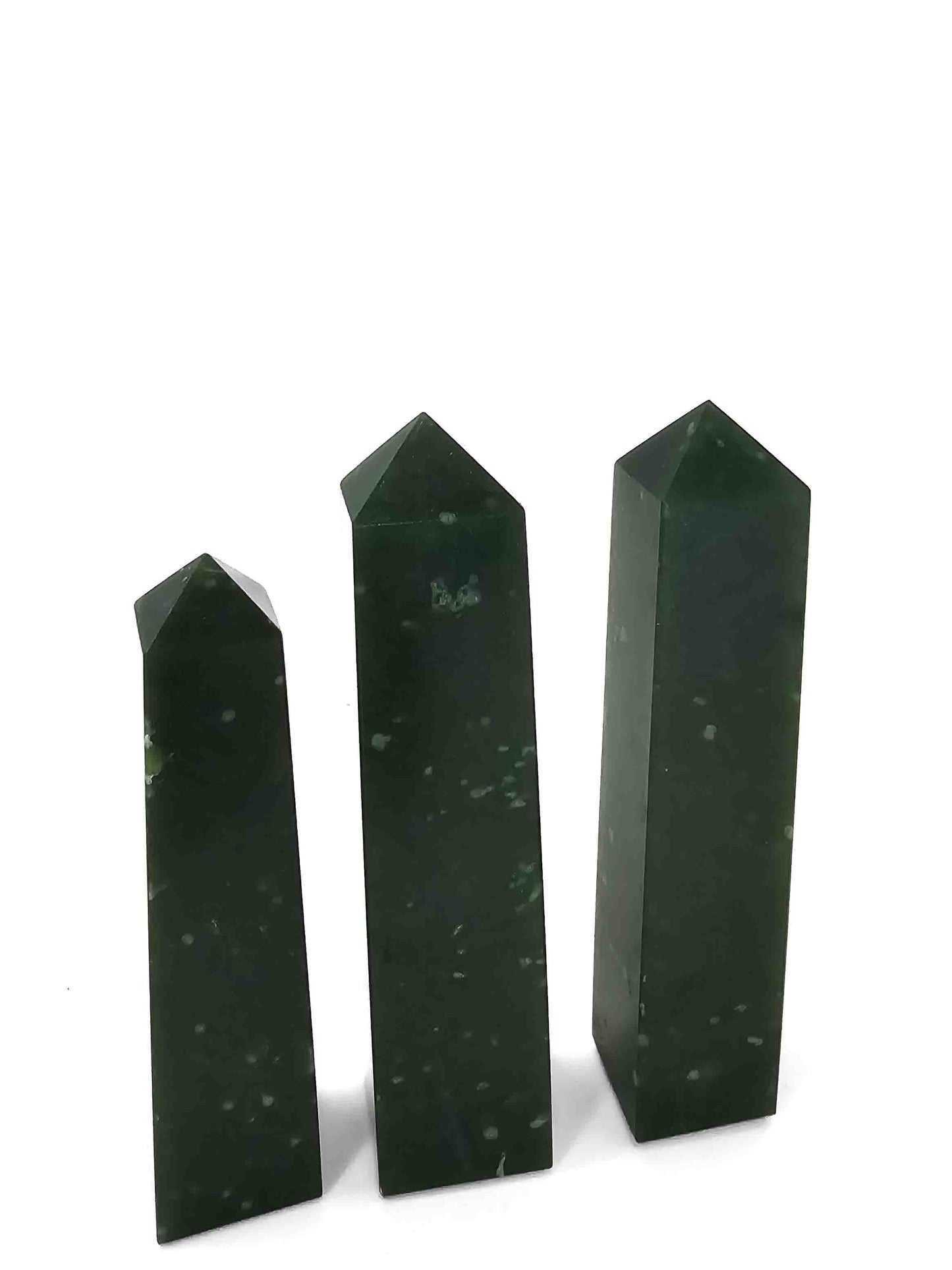 British Columbia Nephrite - Obelisk - A Grade - 3pc - 442g