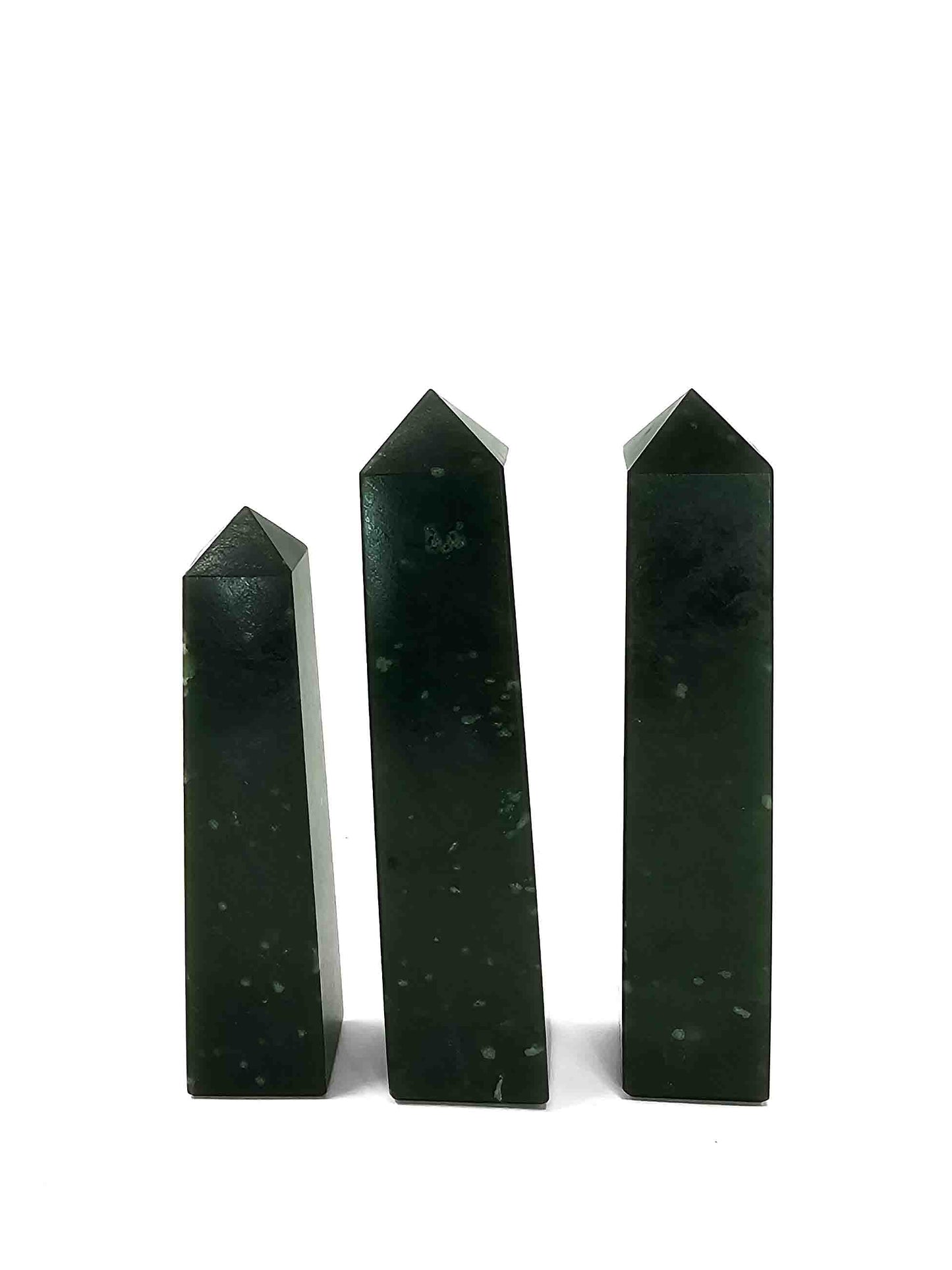 British Columbia Nephrite - Obelisk - A Grade - 3pc - 442g