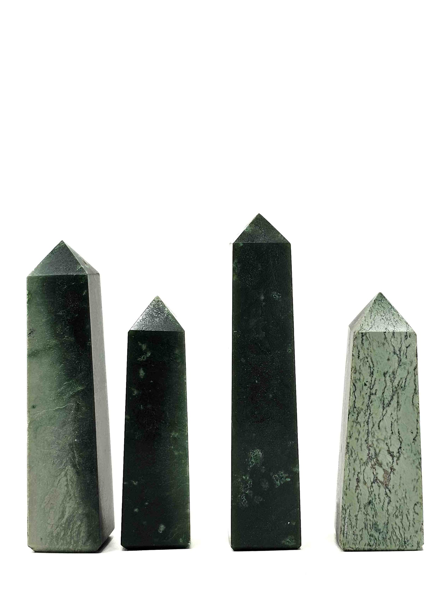 British Columbia Nephrite - Obelisk - Character Grade - 4pc - 379g