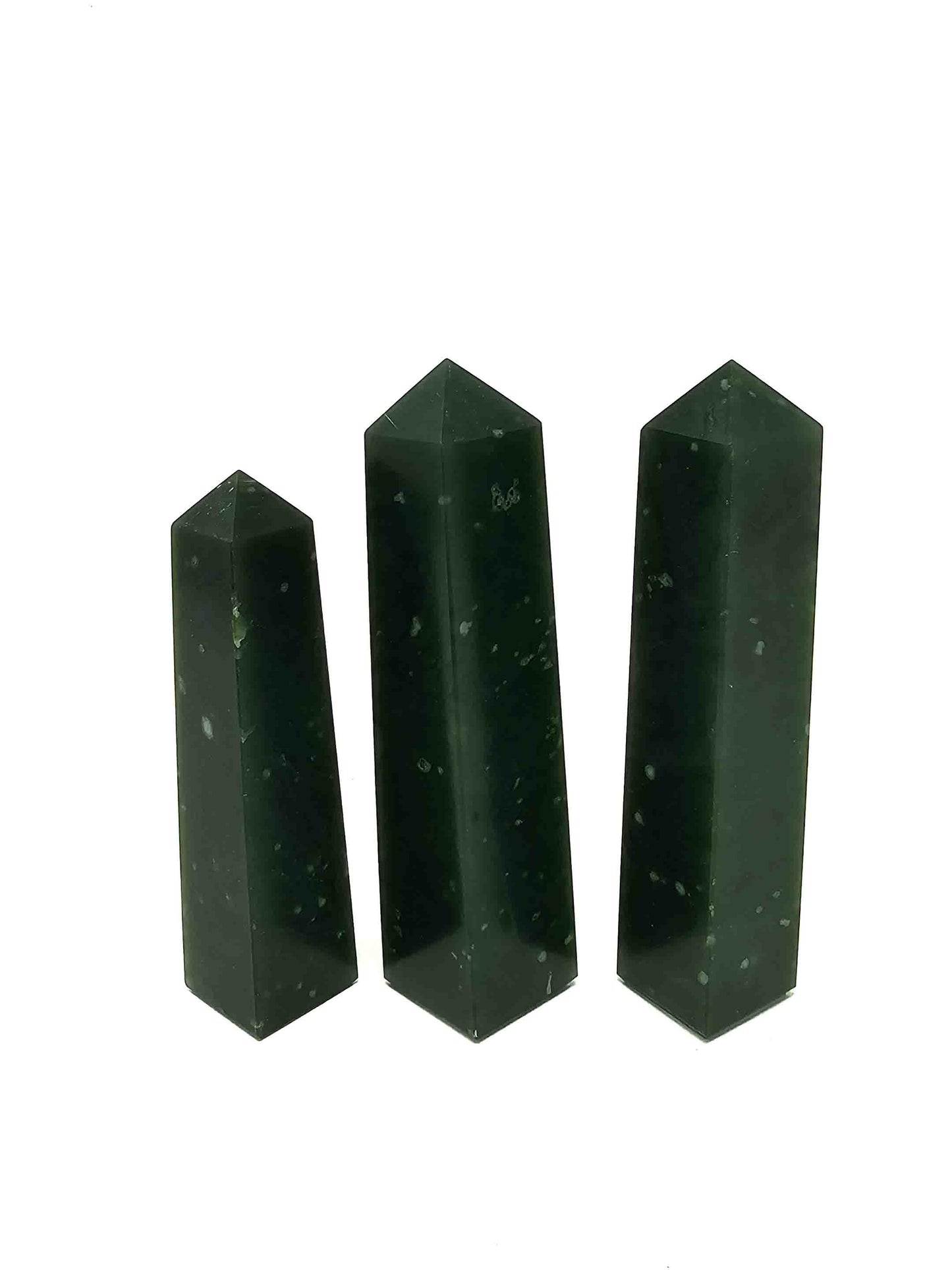 British Columbia Nephrite - Obelisk - A Grade - 3pc - 442g
