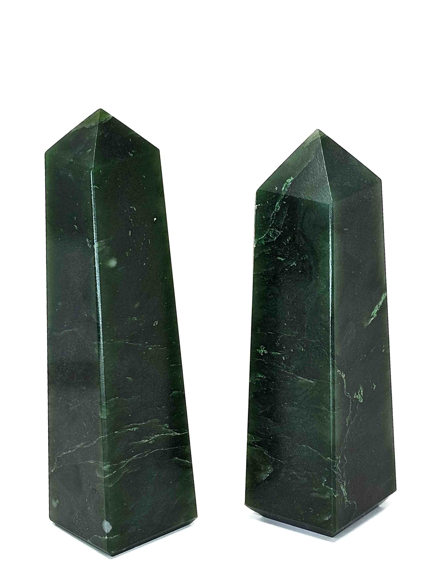 British Columbia Nephrite - Obelisk - A Grade - 2pc - 385g