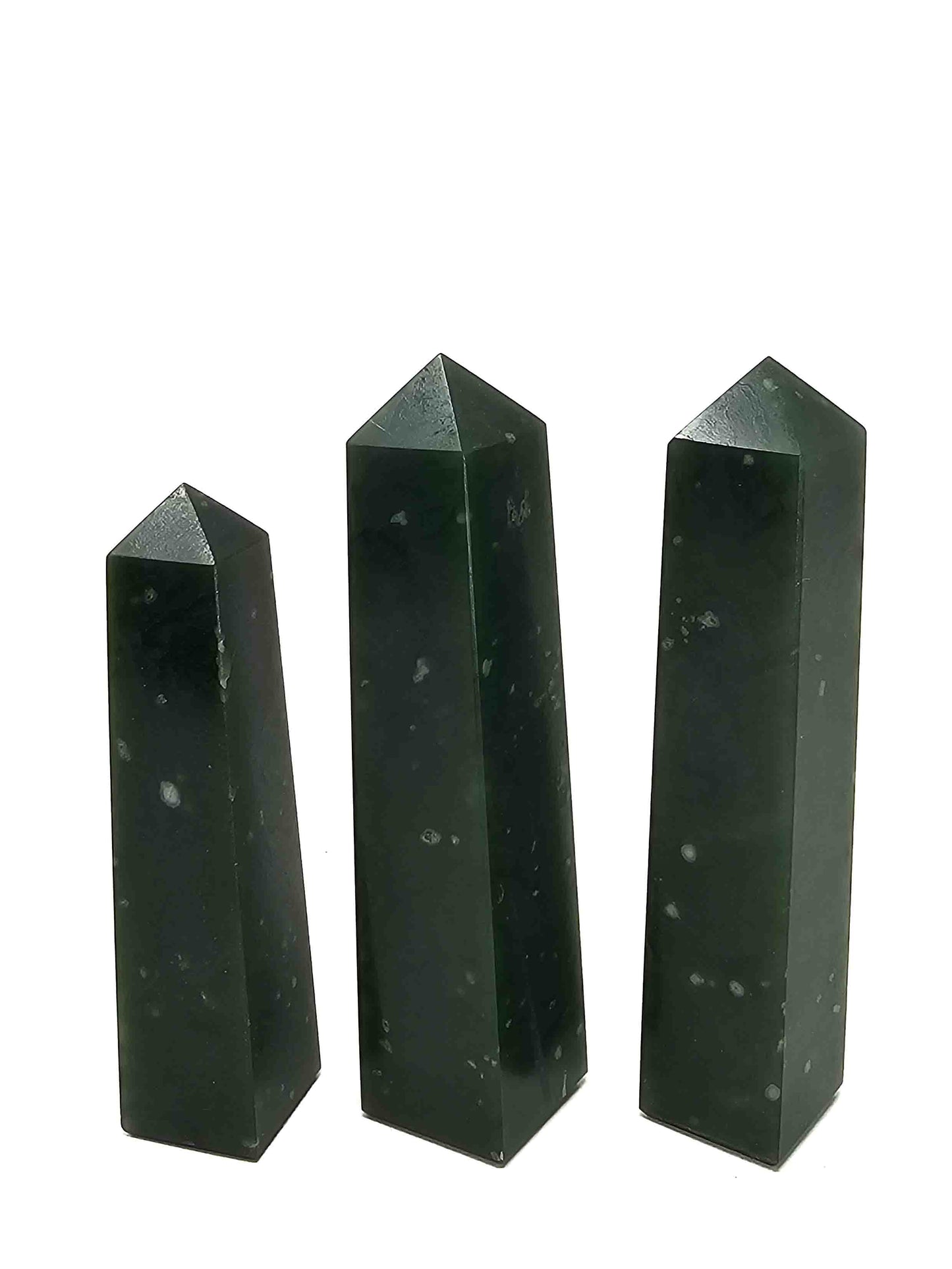 British Columbia Nephrite - Obelisk - A Grade - 3pc - 442g