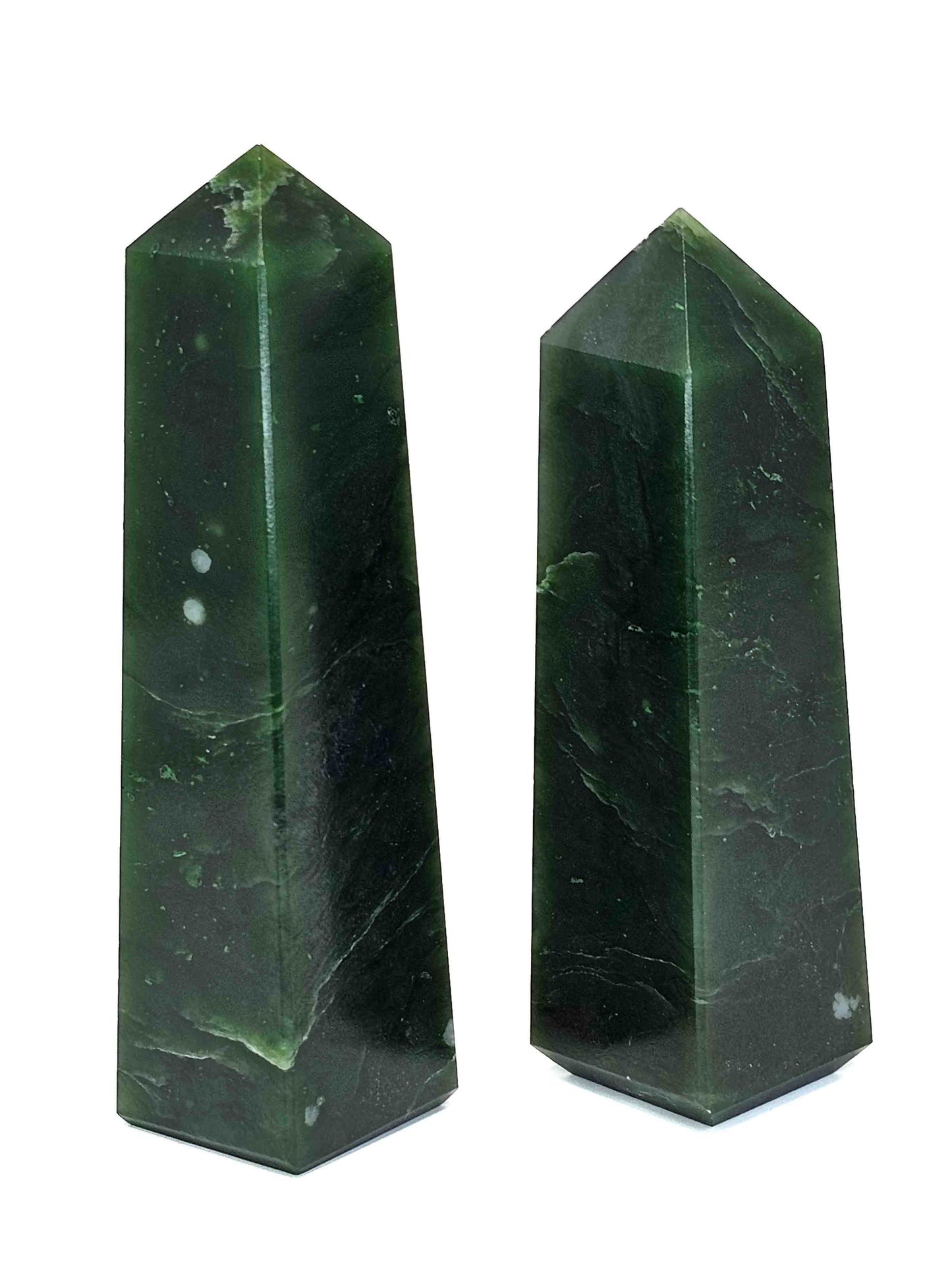 British Columbia Nephrite - Obelisk - A Grade - 2pc - 385g
