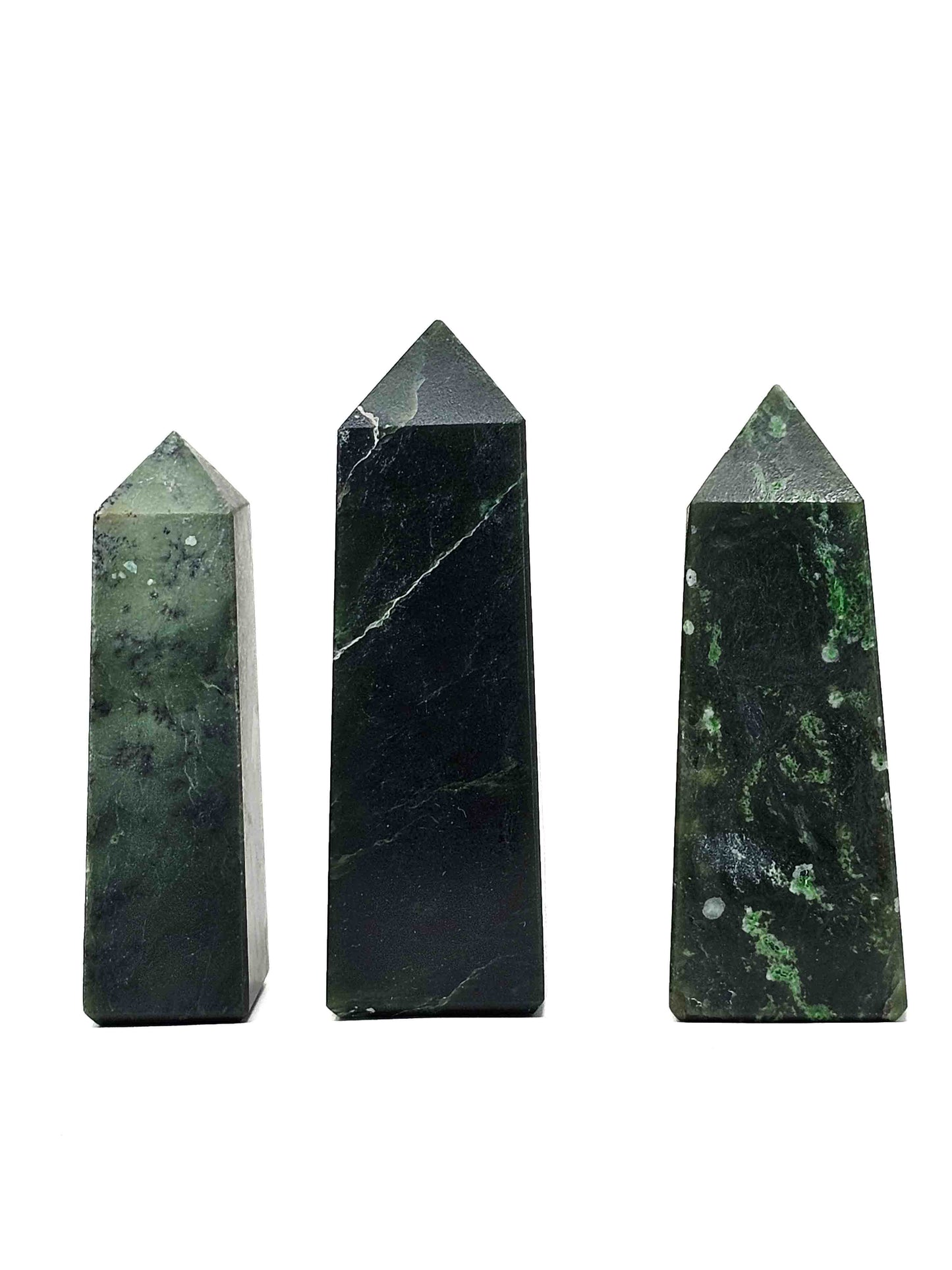 British Columbia Nephrite - Obelisk - C Grade - 3pc - 370g