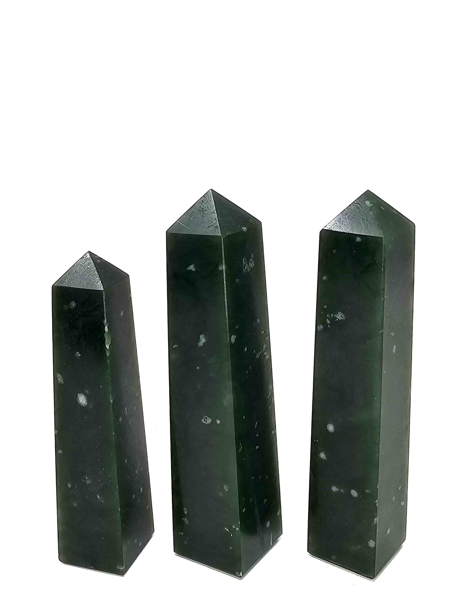 British Columbia Nephrite - Obelisk - A Grade - 3pc - 442g