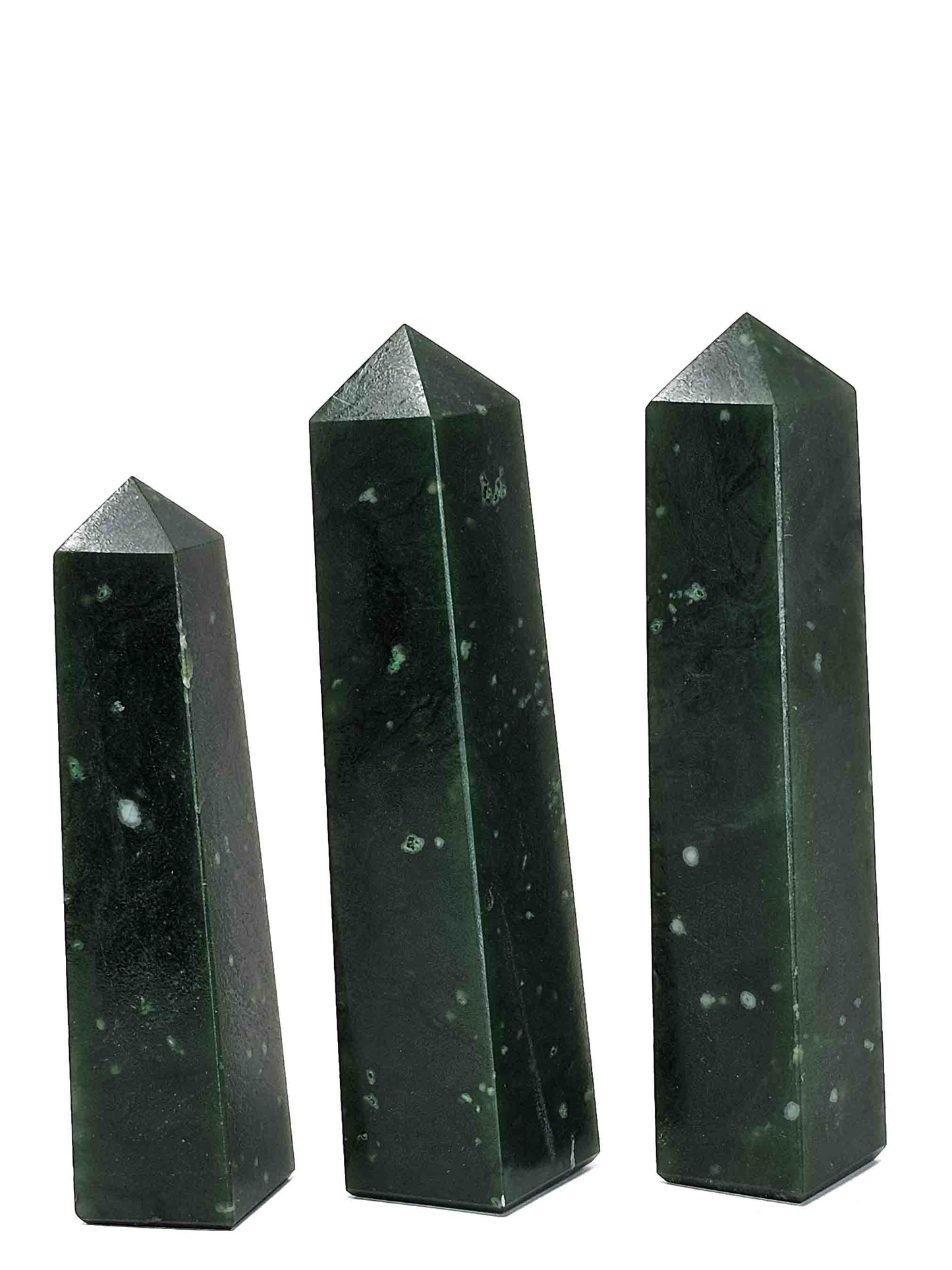 British Columbia Nephrite - Obelisk - A Grade - 3pc - 442g