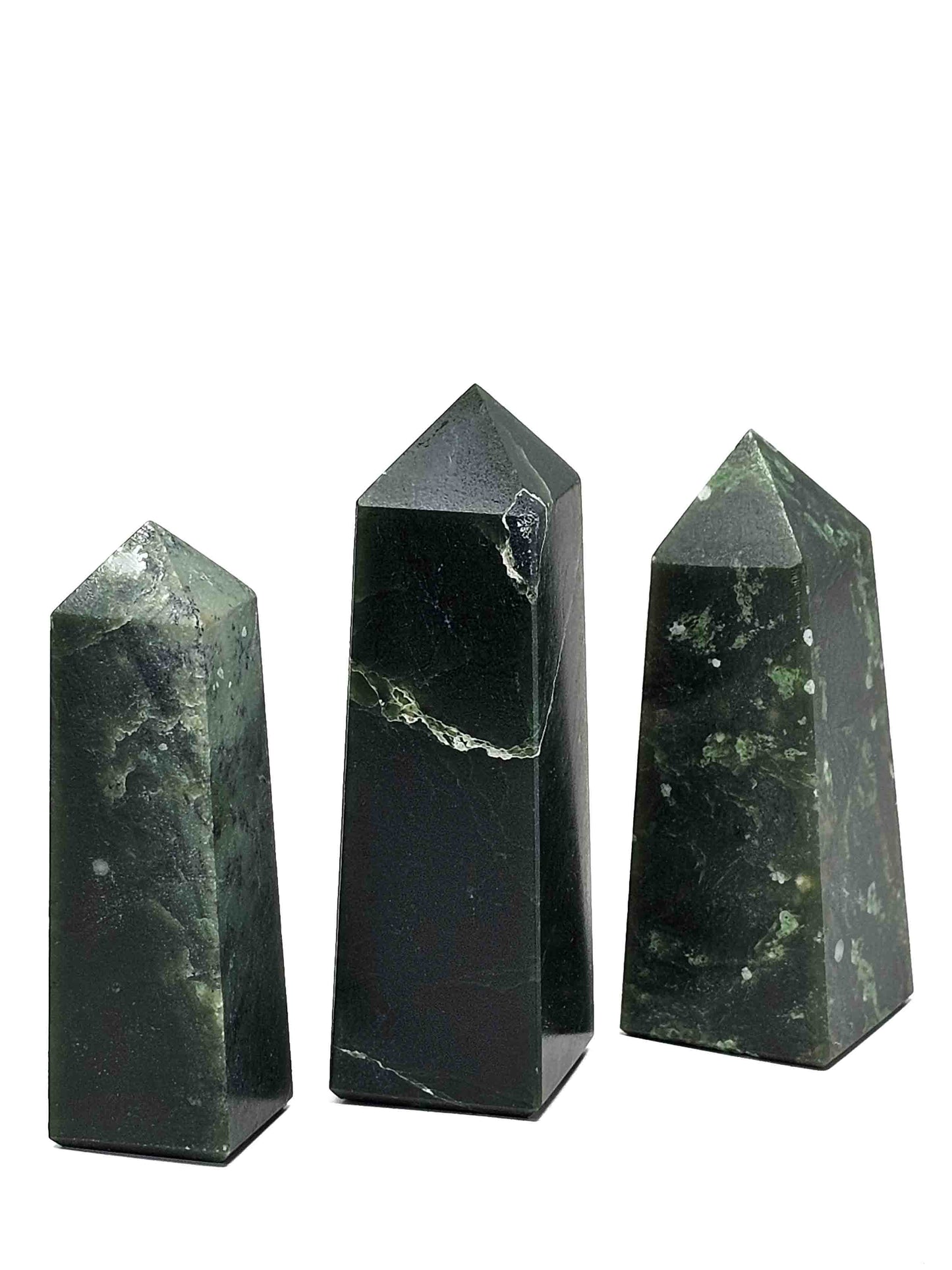 British Columbia Nephrite - Obelisk - C Grade - 3pc - 370g