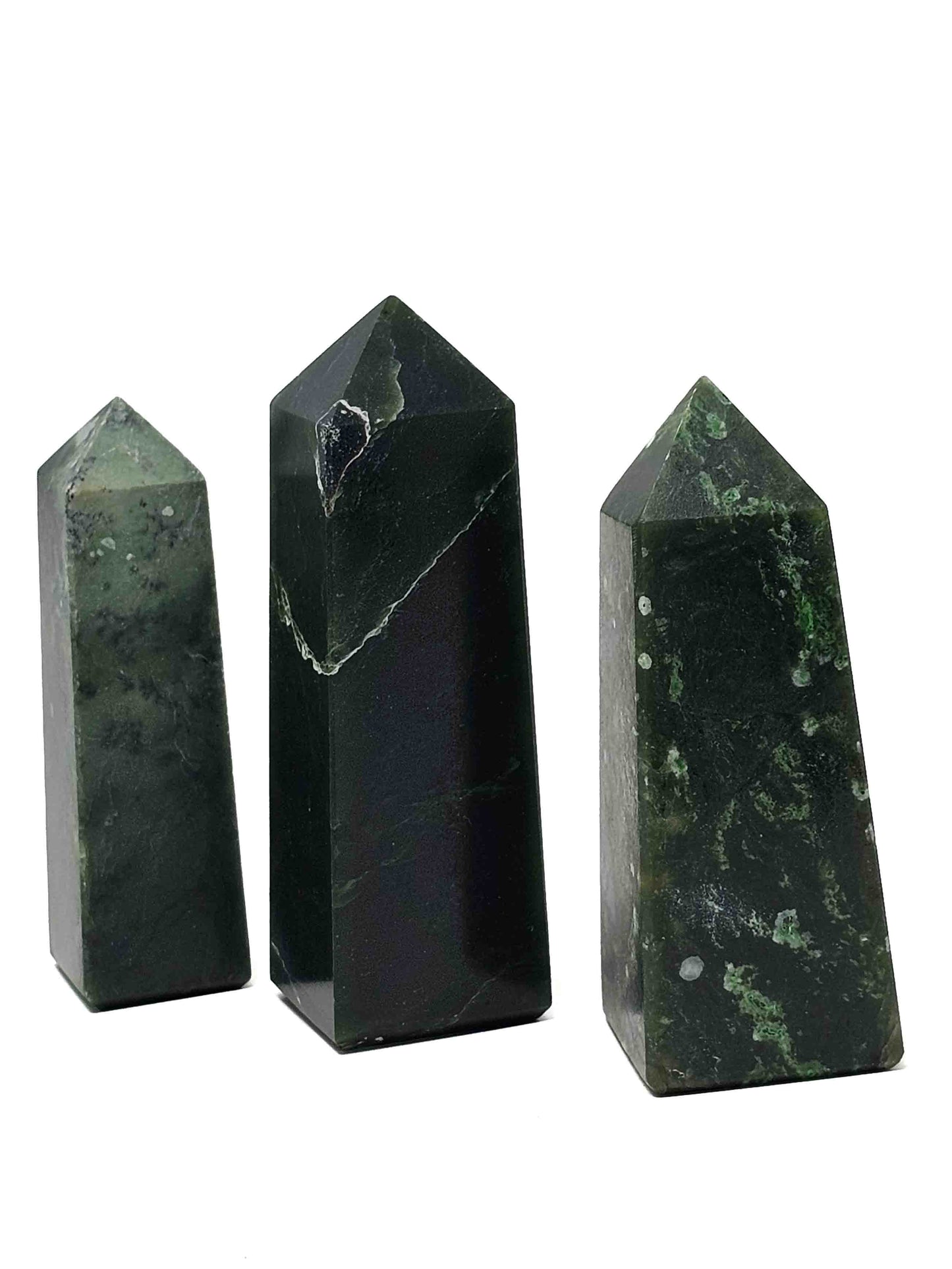 British Columbia Nephrite - Obelisk - C Grade - 3pc - 370g
