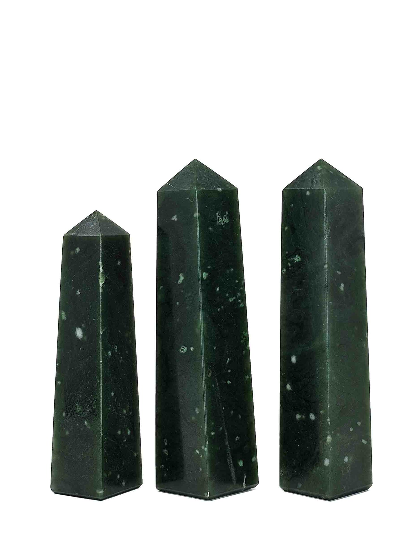 British Columbia Nephrite - Obelisk - A Grade - 3pc - 442g