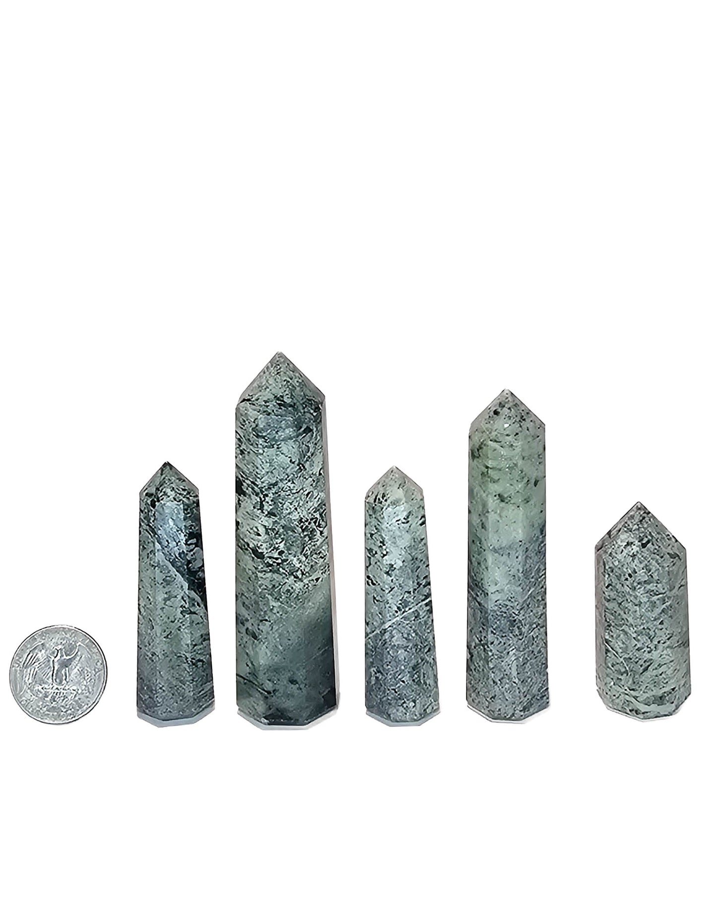 British Columbia Nephrite - Tower - Character Grade - 5pc - 311g