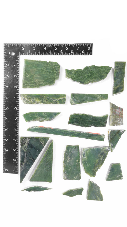 911 grams - C grade - Nephrite Slab Combo